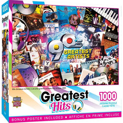 The 90's Greatest Hits Artists 1000 Piece Jigsaw Puzzle MasterPieces (ONLINE ORDER ONLY)