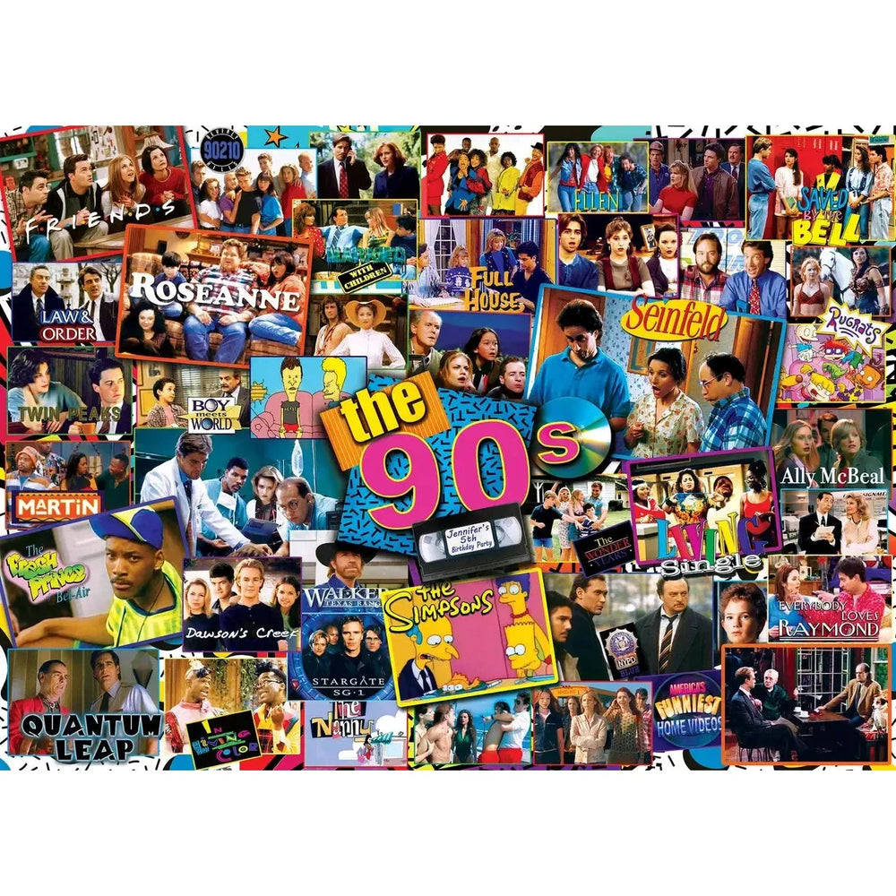 The 90's TV Time 1000 Piece Jigsaw Puzzle MasterPieces (ONLINE ORDER ONLY)