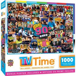 The 90's TV Time 1000 Piece Jigsaw Puzzle MasterPieces (ONLINE ORDER ONLY)
