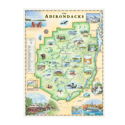 The Adirondacks 1000 Piece Jigsaw Puzzle Xplorer Maps (ONLINE ORDER ONLY)