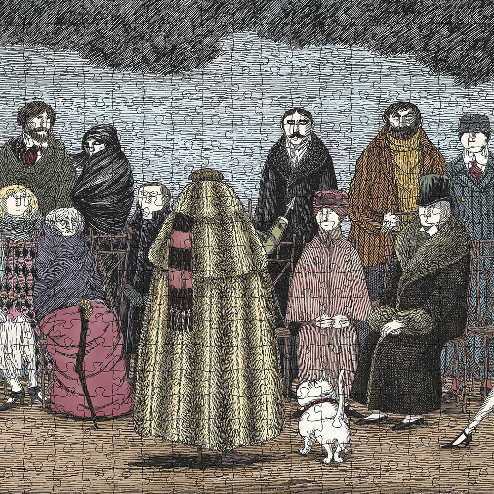 The Awdrey-Gore Legacy by Edward Gorey 500 Piece Jigsaw Puzzle Pomegranate (ONLINE ORDER ONLY)