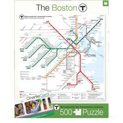 The Boston T Subway Map 500 Piece Jigsaw Puzzle NYPC (ONLINE ORDER ONLY)