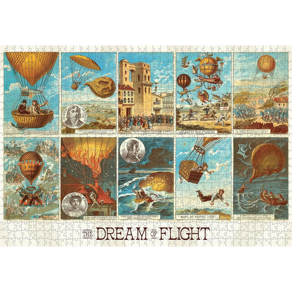 The Dream of Flight: Early Ballooning 1000 Piece Jigsaw Puzzle Pomegranate (ONLINE ORDER ONLY)