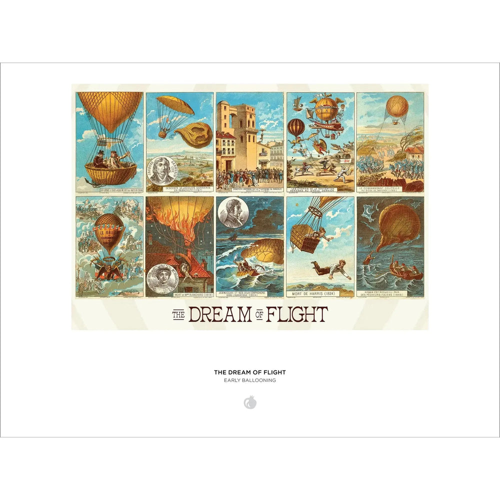 The Dream of Flight: Early Ballooning 1000 Piece Jigsaw Puzzle Pomegranate (ONLINE ORDER ONLY)