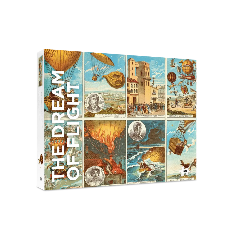 The Dream of Flight: Early Ballooning 1000 Piece Jigsaw Puzzle Pomegranate (ONLINE ORDER ONLY)