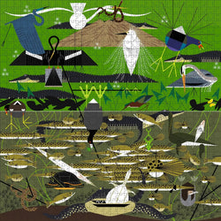 The Everglades by Charley Harper 1000 Piece Jigsaw Puzzle Pomegranate (ONLINE ORDER ONLY)