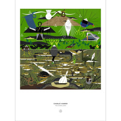 The Everglades by Charley Harper 1000 Piece Jigsaw Puzzle Pomegranate (ONLINE ORDER ONLY)