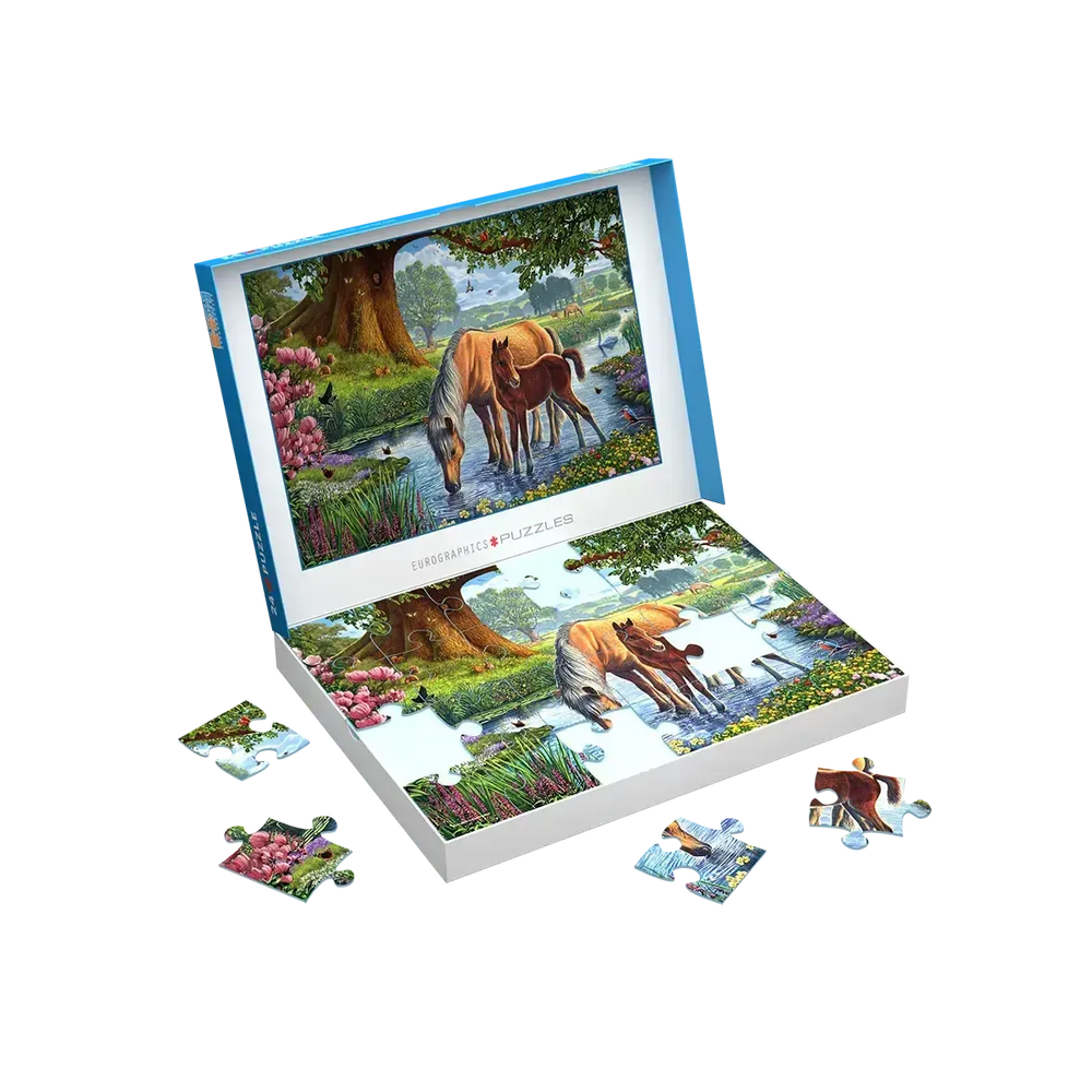 The Fell Ponies 24 Connecting Pieces Jigsaw Puzzle Eurographics (ONLINE ORDER ONLY)