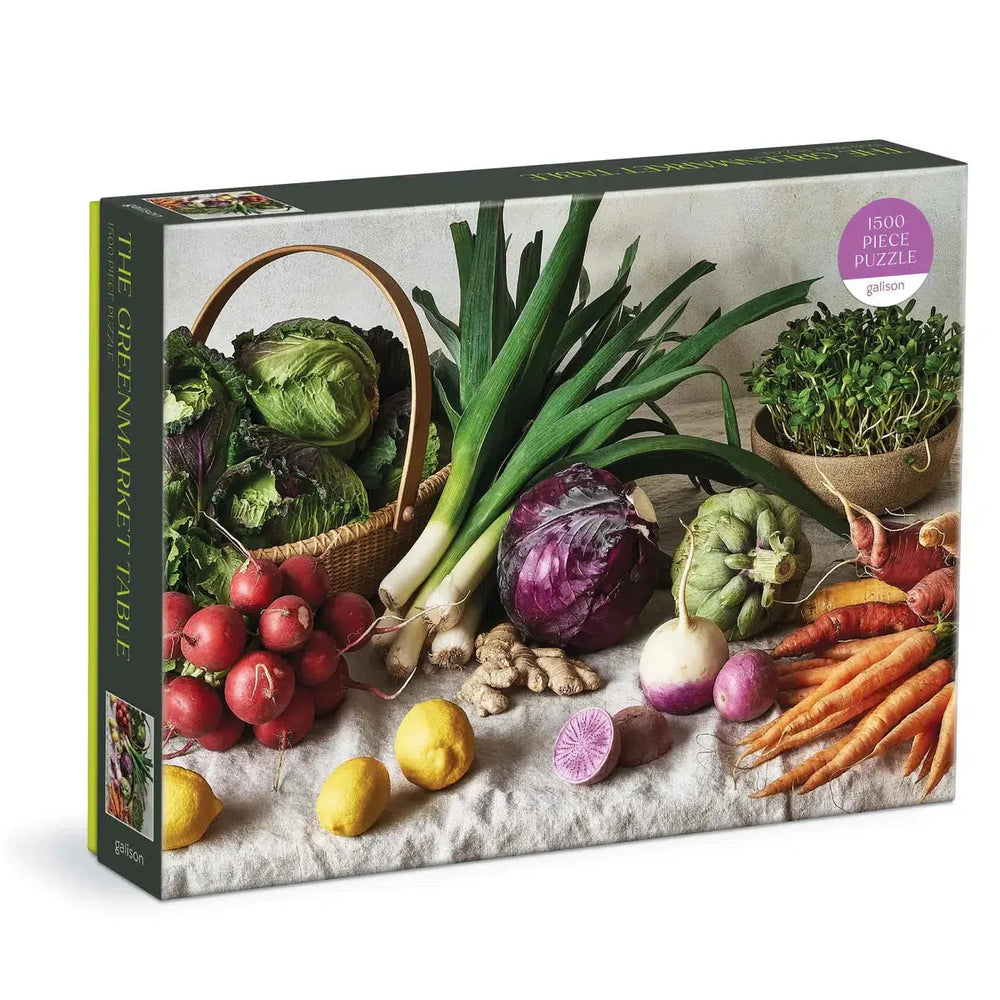 The Greenmarket Table 1500 Piece Jigsaw Puzzle Galison