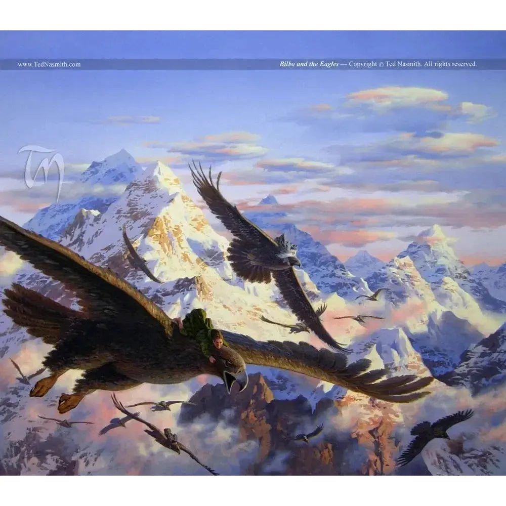 The Hobbit Bilbo & the Eagles 1000 Piece Jigsaw Puzzle Kosmos (ONLINE ORDER ONLY)