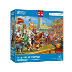 The Joust at Warwick 1000 Piece Jigsaw Puzzle Gibsons (ONLINE ORDER ONLY)