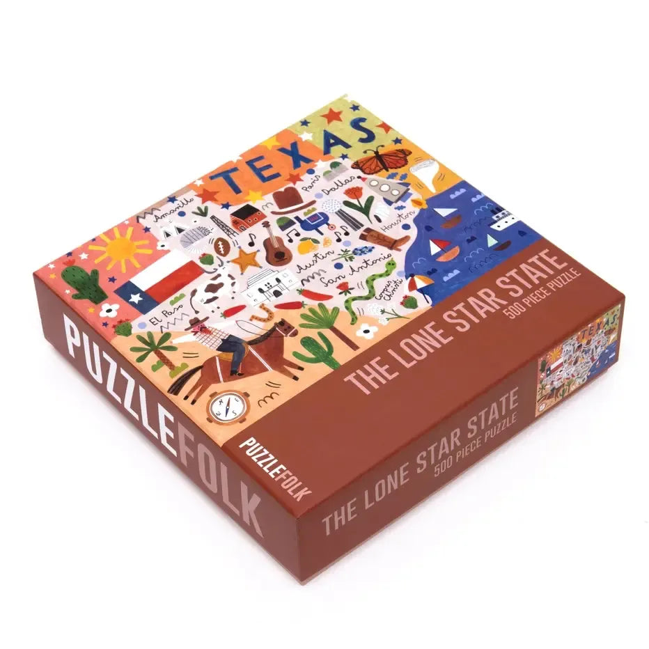 The Lone Star State 500 Piece Jigsaw Puzzle PuzzleFolk (ONLINE ORDER ONLY)