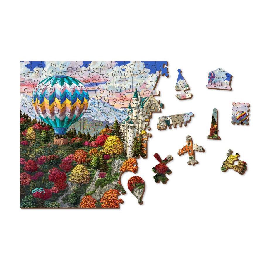 The Neuschwanstein Castle 505 Piece Wood Jigsaw Puzzle Wooden City (ONLINE ORDER ONLY)