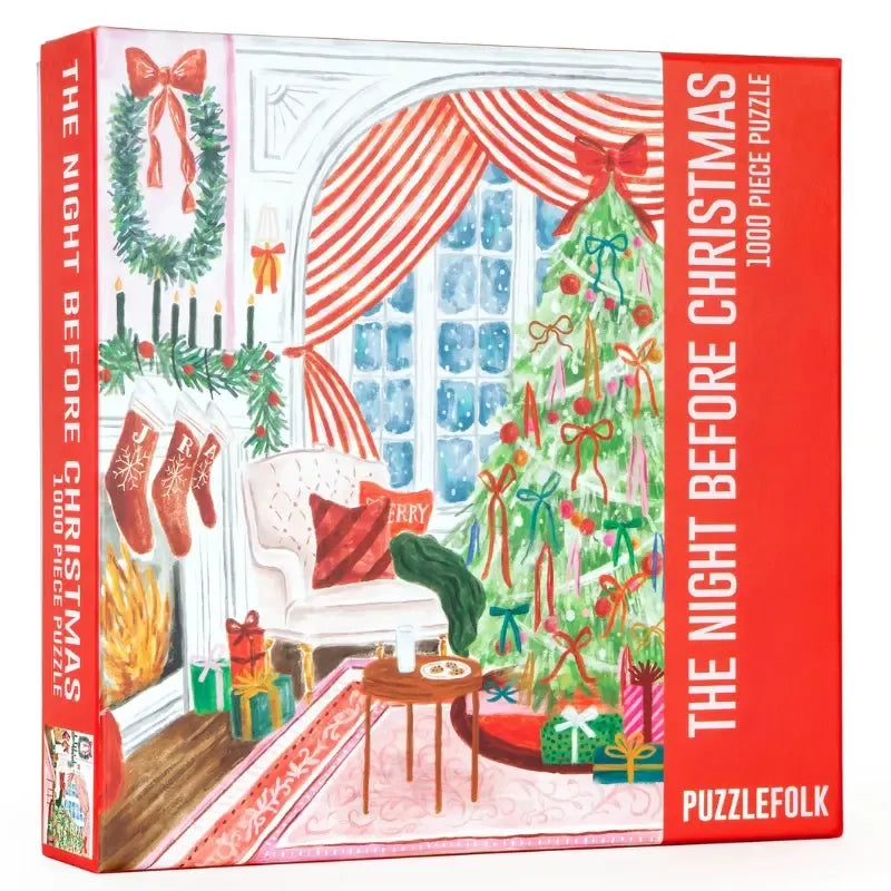 The Night Before Christmas 1000 Piece Jigsaw Puzzle PuzzleFolk (ONLINE ORDER ONLY)