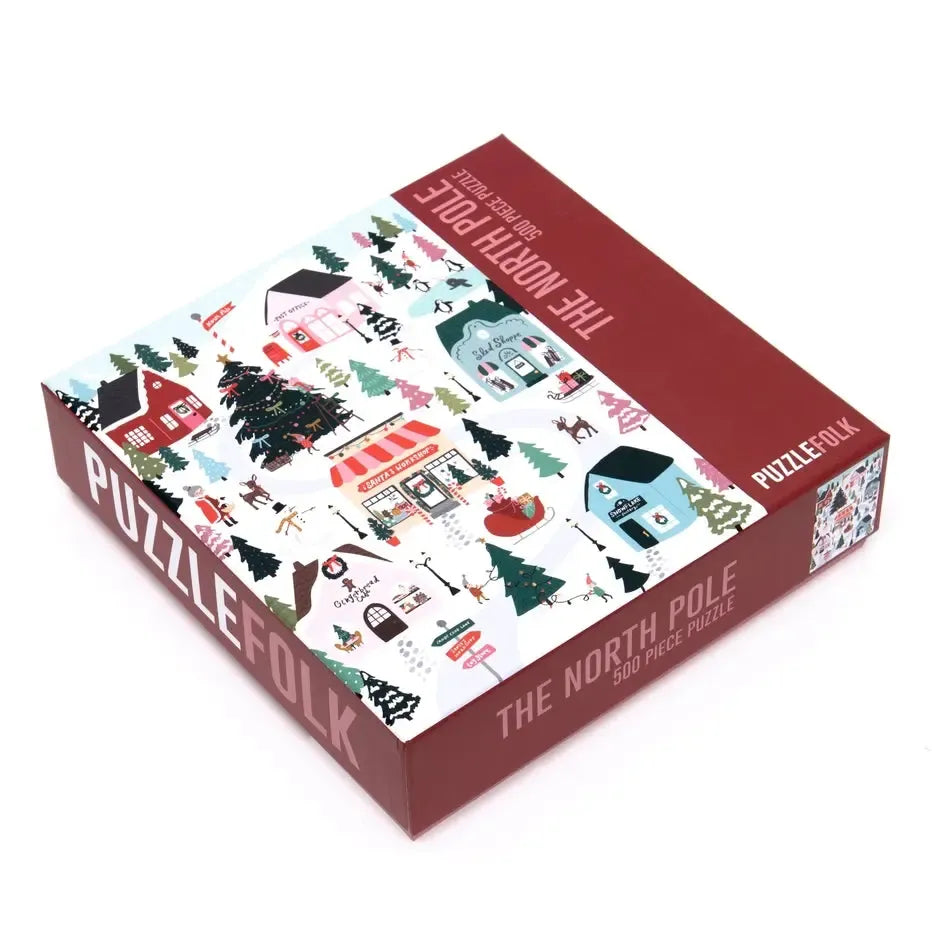 The North Pole 500 Piece Jigsaw Puzzle PuzzleFolk (ONLINE ORDER ONLY)