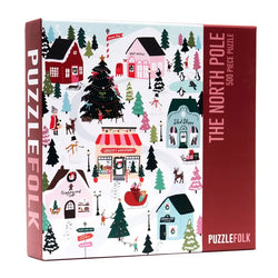 The North Pole 500 Piece Jigsaw Puzzle PuzzleFolk (ONLINE ORDER ONLY)