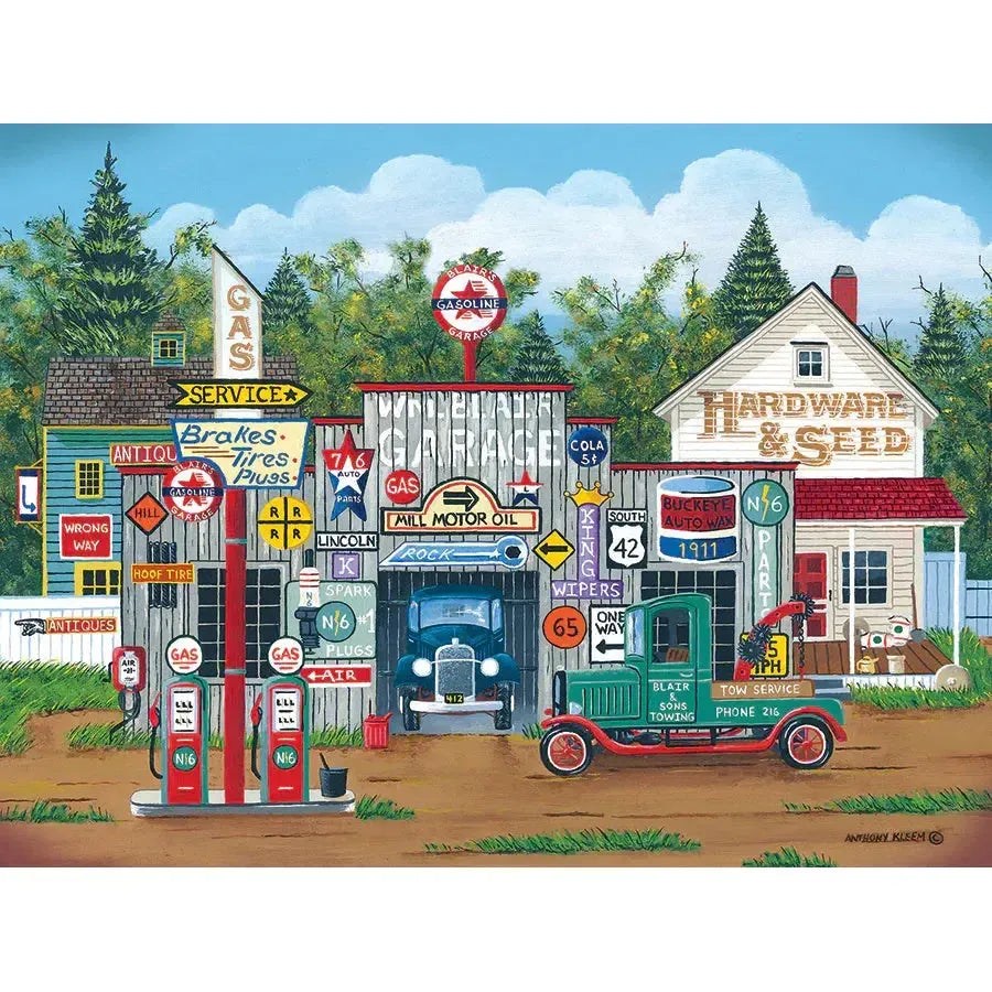 The Ol' Roadside Garage 275 Large Piece Jigsaw Puzzle Cobble Hill (ONLINE ORDER ONLY)