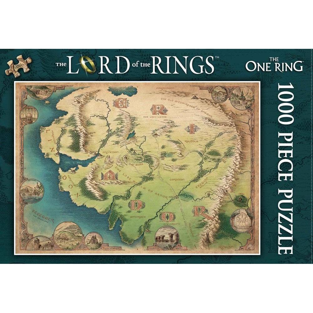 The One Ring Map The Lord of the Rings 1000 Piece Jigsaw Puzzle Kosmos (ONLINE ORDER ONLY)