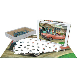 The Pink Caddy 1000 Piece Jigsaw Puzzle Eurographics (ONLINE ORDER ONLY)
