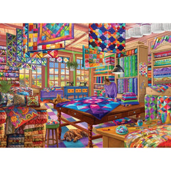 The Quilt Workshop 500 Piece Jigsaw Puzzle Eurographics (ONLINE ORDER ONLY)