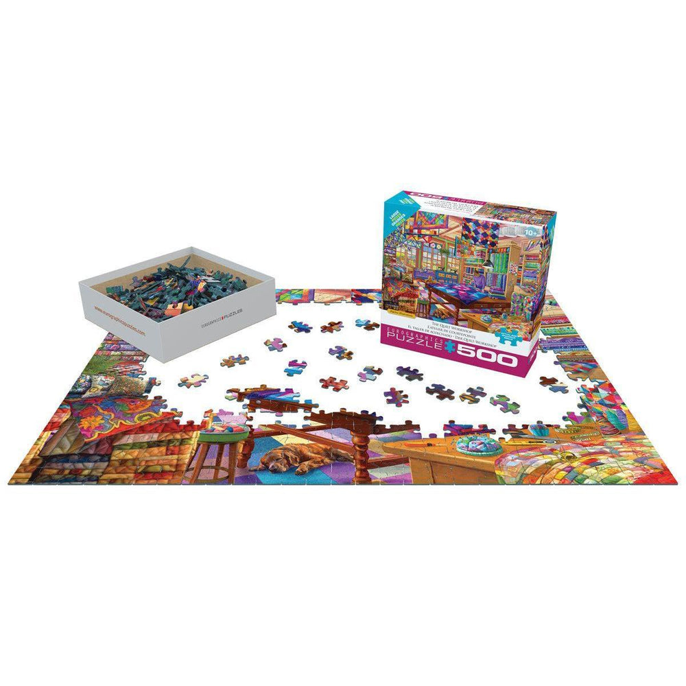 The Quilt Workshop 500 Piece Jigsaw Puzzle Eurographics (ONLINE ORDER ONLY)