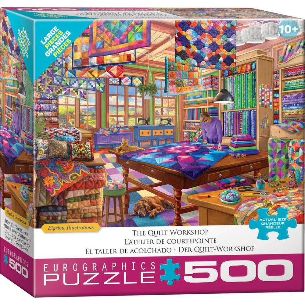 The Quilt Workshop 500 Piece Jigsaw Puzzle Eurographics (ONLINE ORDER ONLY)