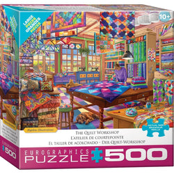 The Quilt Workshop 500 Piece Jigsaw Puzzle Eurographics (ONLINE ORDER ONLY)