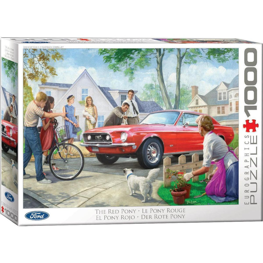 The Red Pony Ford Mustang 1000 Piece Jigsaw Puzzle Eurographics (ONLINE ORDER ONLY)