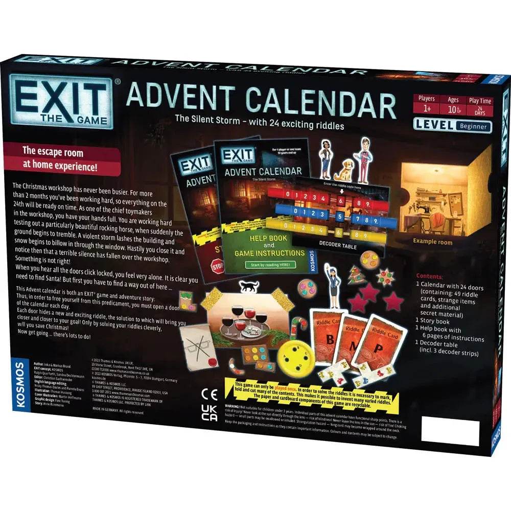 The Silent Storm Advent Calendar - Exit the Escape Room Game - Kosmos (ONLINE ORDER ONLY)
