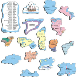 The World Map 107 Piece Tray Jigsaw Puzzle Larsen (ONLINE ORDER ONLY)