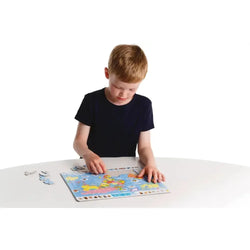 The World Map 107 Piece Tray Jigsaw Puzzle Larsen (ONLINE ORDER ONLY)