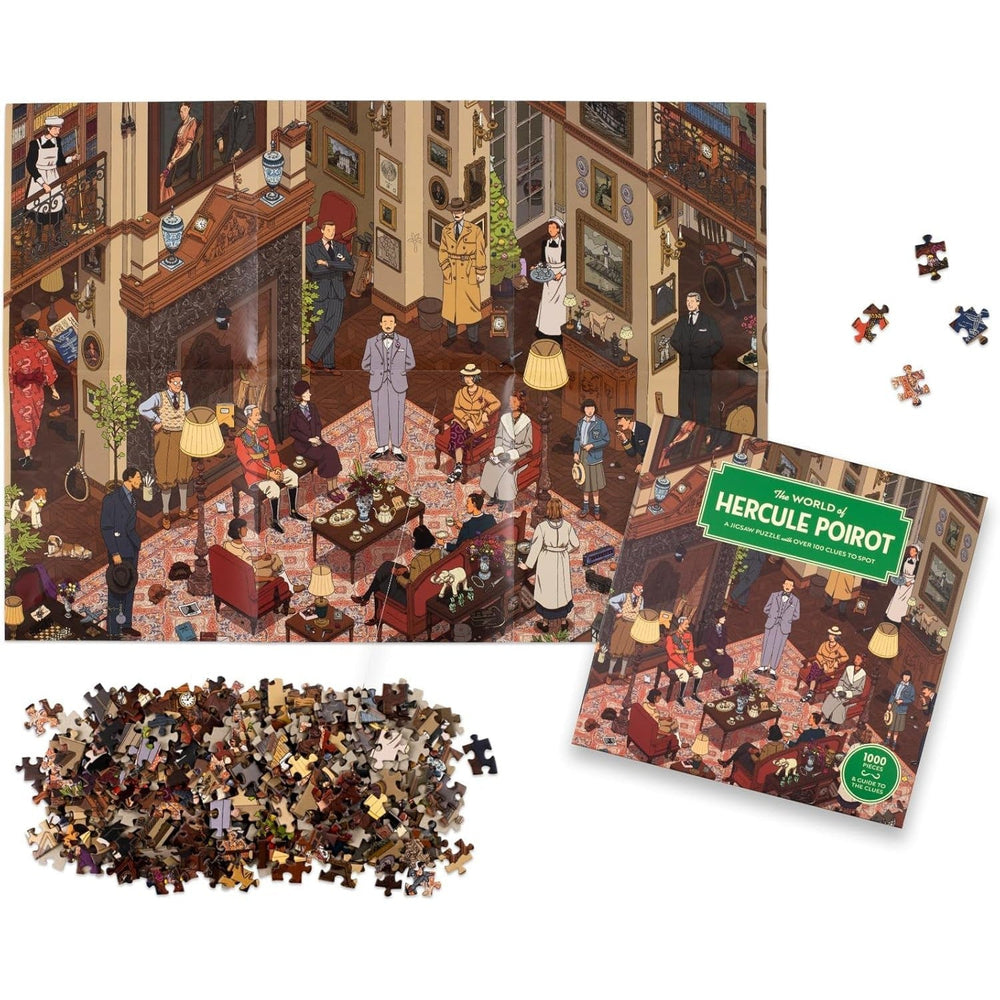The World of Hercule Poirot 1000 Piece Jigsaw Puzzle Laurence King (ONLINE ORDER ONLY)