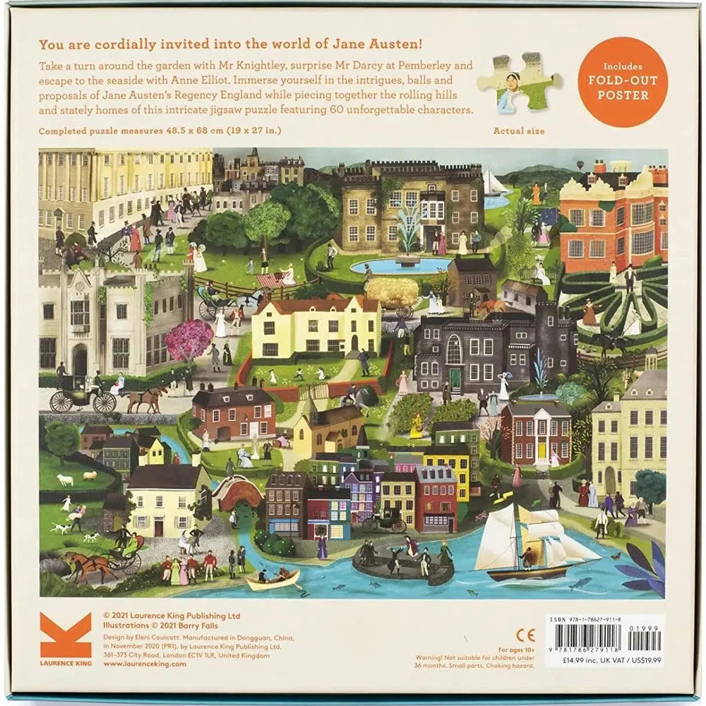 The World of Jane Austen 1000 Piece Jigsaw Puzzle Laurence King (ONLINE ORDER ONLY)