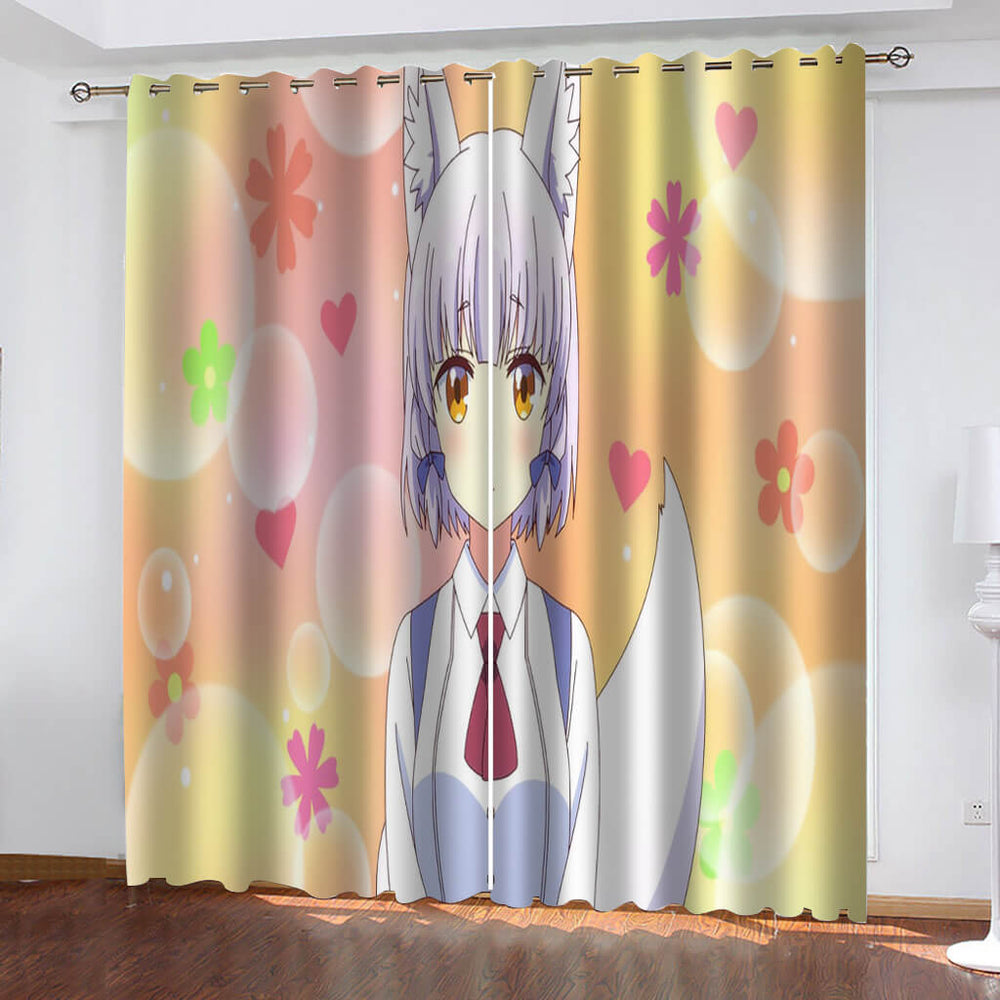 The Demon Girl Next Door 2nd Season Curtains Blackout Window Drapes (Online Order Only)