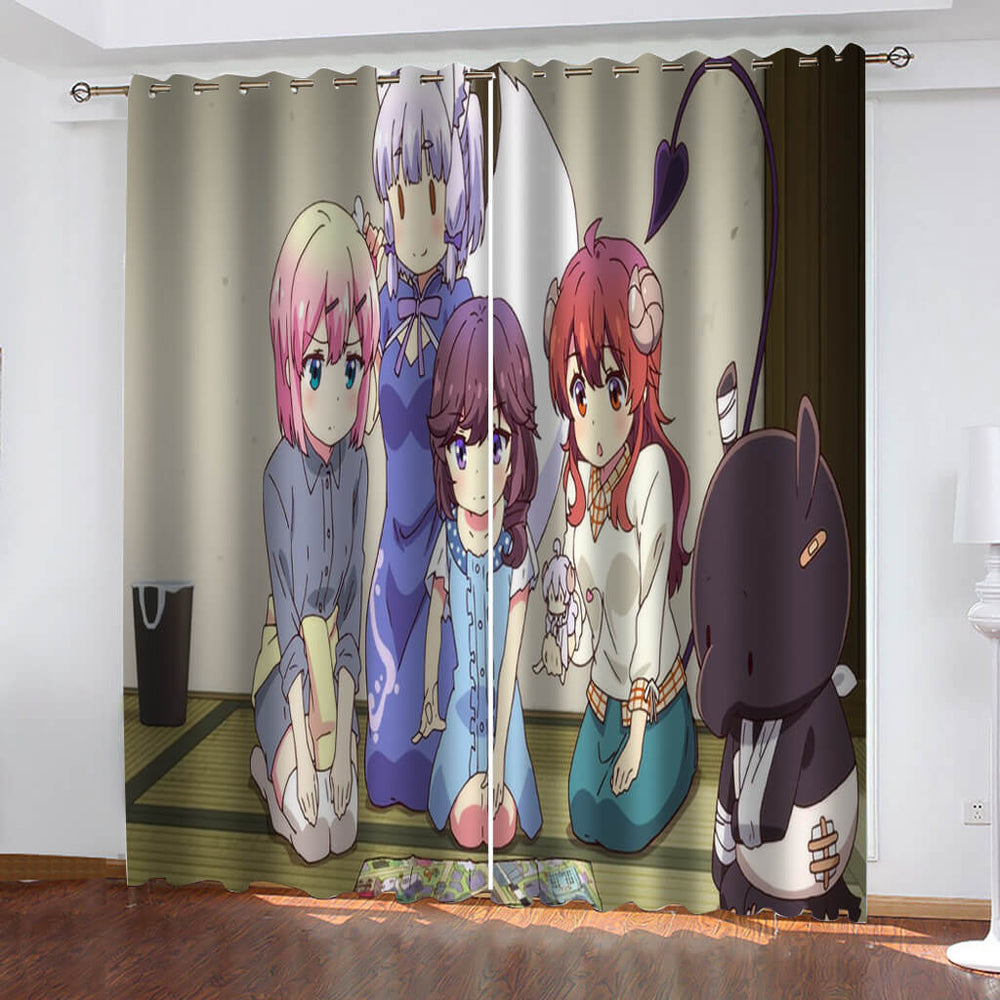 The Demon Girl Next Door 2nd Season Curtains Blackout Window Drapes (Online Order Only)