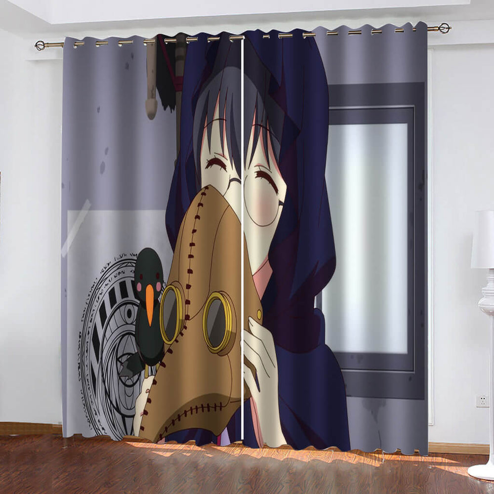 The Demon Girl Next Door 2nd Season Curtains Blackout Window Drapes (Online Order Only)