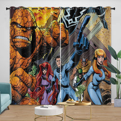 The Fantastic Four Curtains Blackout Window Drapes Room Decoration (Online Order Only)