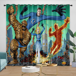The Fantastic Four Curtains Blackout Window Drapes Room Decoration (Online Order Only)