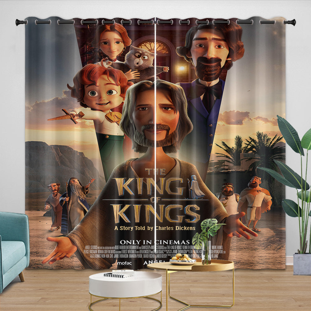 The King of Kings Curtains Blackout Window Drapes Kids Room Decoration (Online Order Only)
