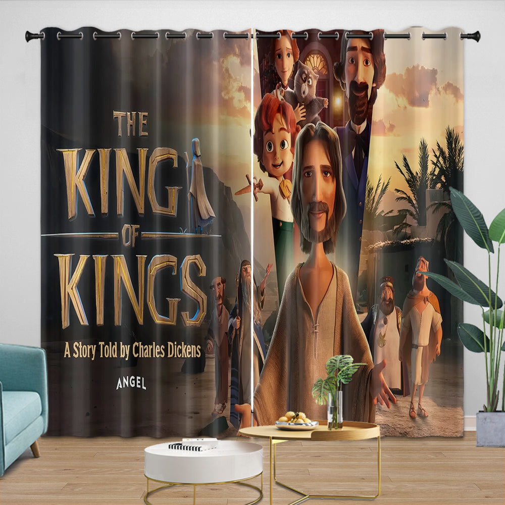 The King of Kings Curtains Blackout Window Drapes Kids Room Decoration (Online Order Only)