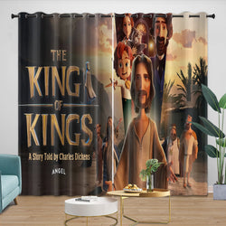 The King of Kings Curtains Blackout Window Drapes Kids Room Decoration (Online Order Only)