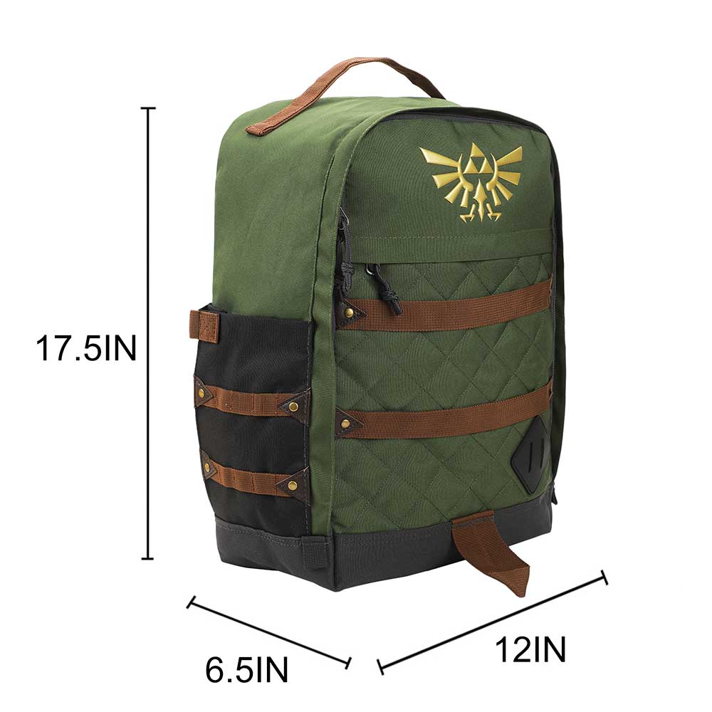 *Collective* The Legend Of Zelda Hyrule Crest 17" Green Adult Backpack (ONLINE ORDER ONLY)