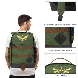 *Collective* The Legend Of Zelda Hyrule Crest 17" Green Adult Backpack (ONLINE ORDER ONLY)