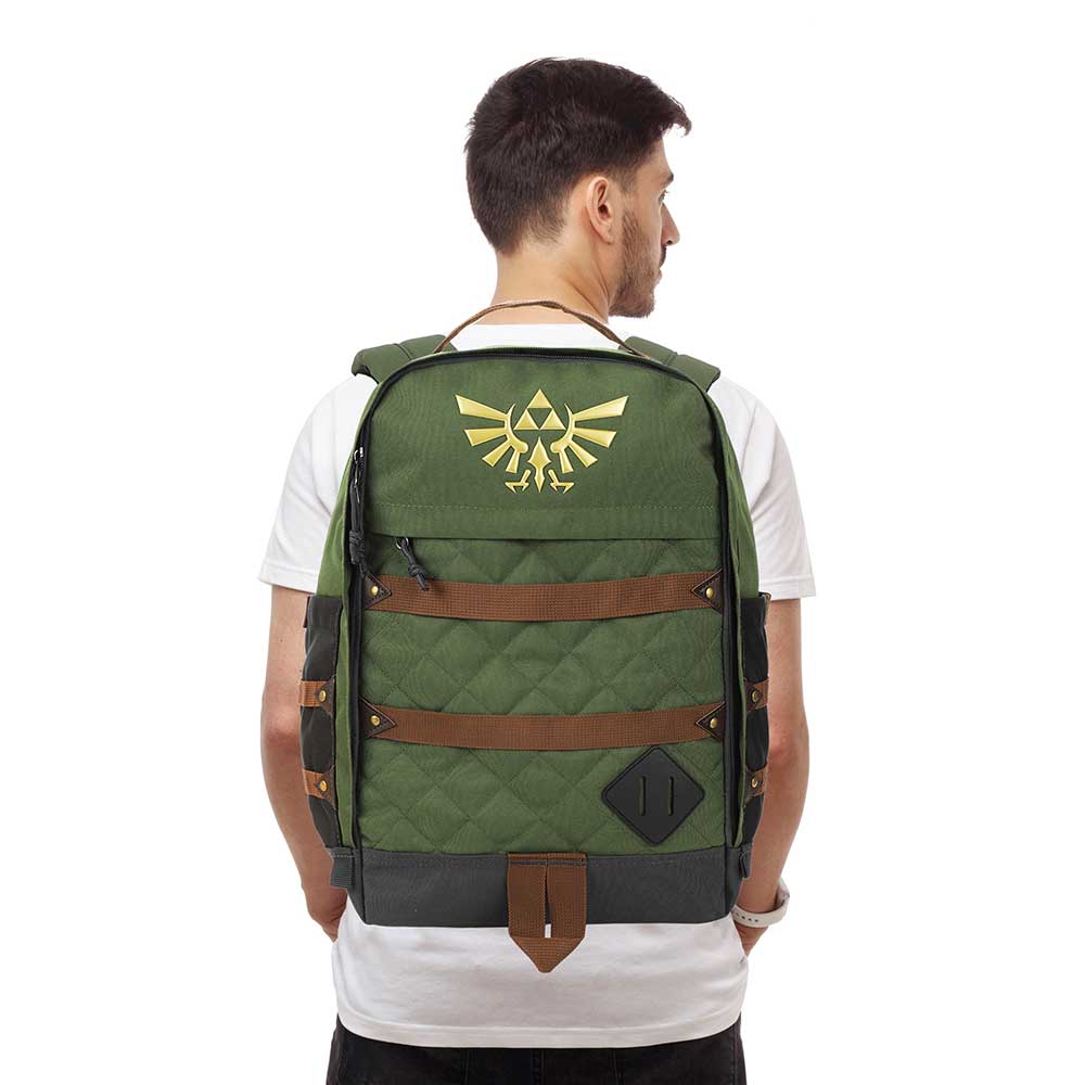 *Collective* The Legend Of Zelda Hyrule Crest 17" Green Adult Backpack (ONLINE ORDER ONLY)