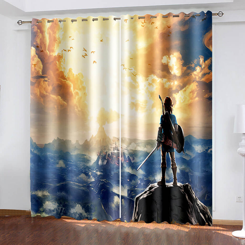 The Legend of Zelda Curtains Blackout Window Treatments Drapes for Room Decor (Online Order Only)