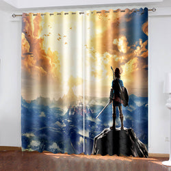 The Legend of Zelda Curtains Blackout Window Treatments Drapes for Room Decor (Online Order Only)
