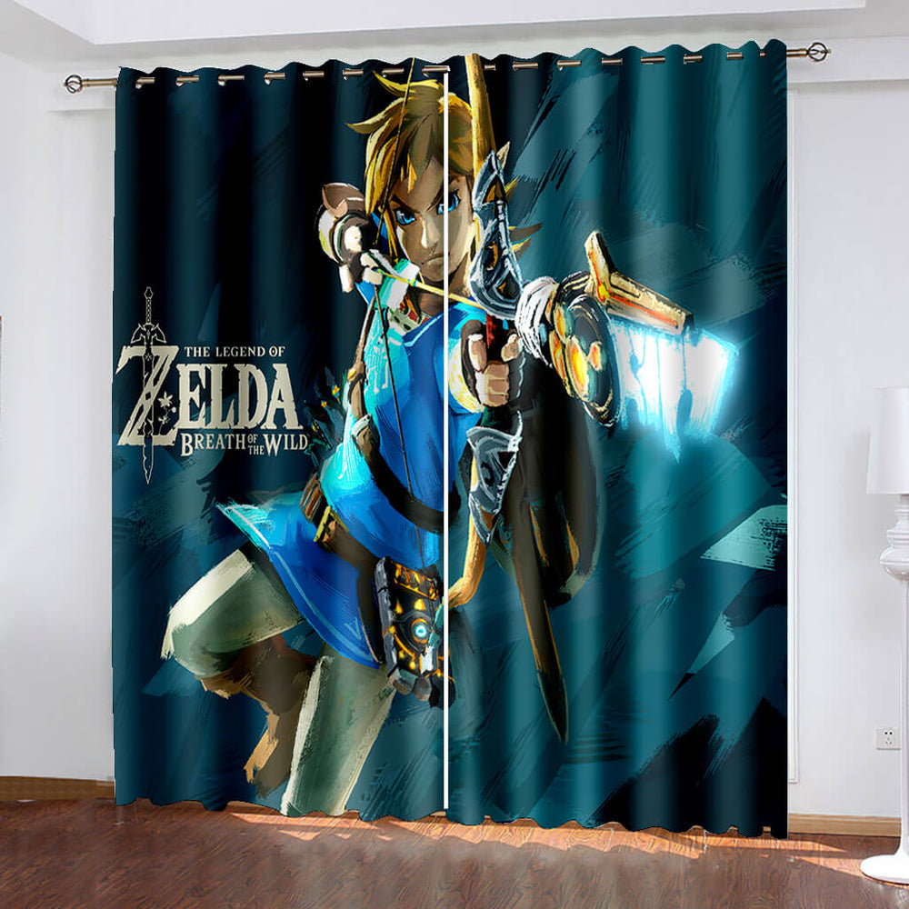 The Legend of Zelda Curtains Blackout Window Treatments Drapes for Room Decor (Online Order Only)