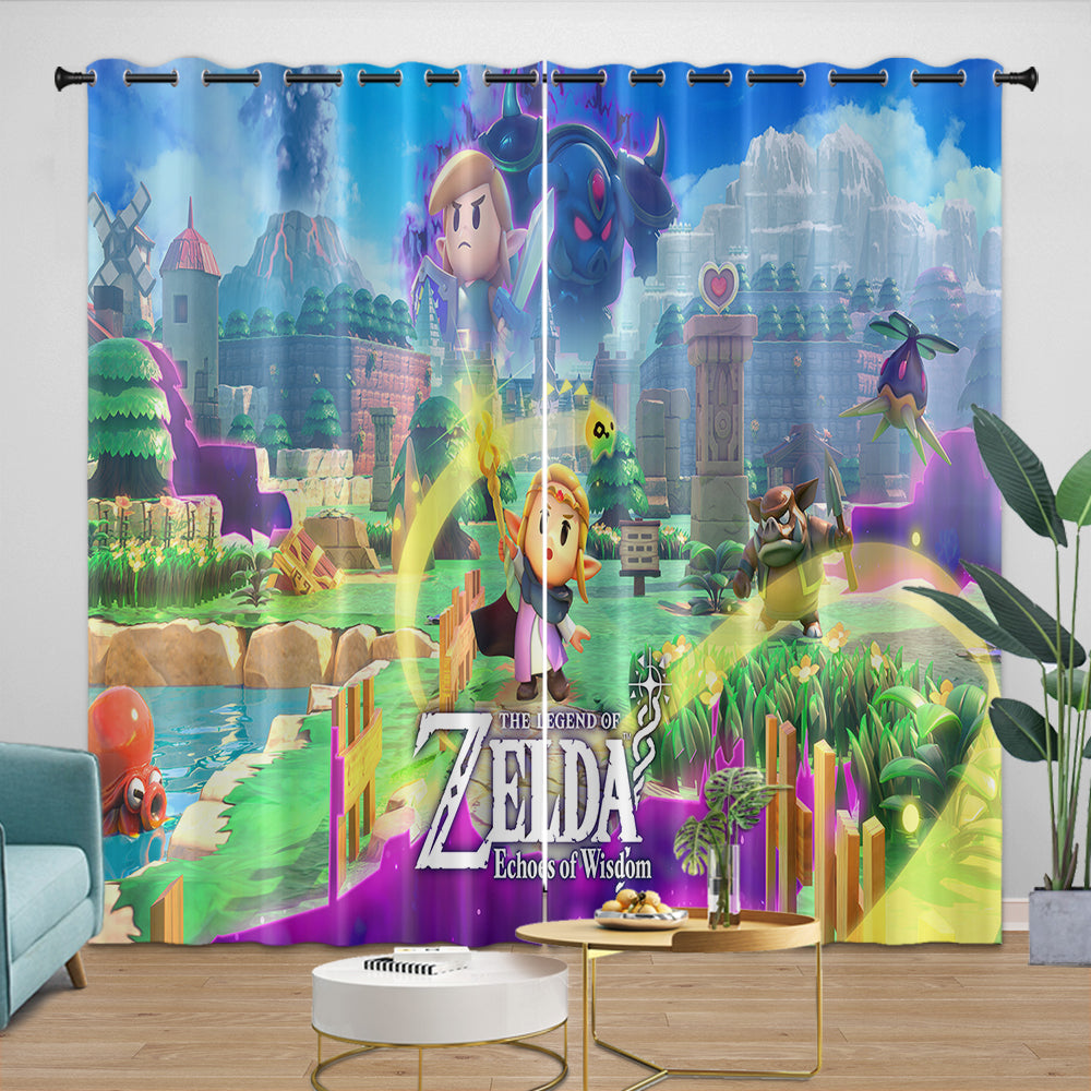 The Legend of Zelda Echoes of Wisdom Curtains Blackout Window Drapes (ONLINE ORDER ONLY)