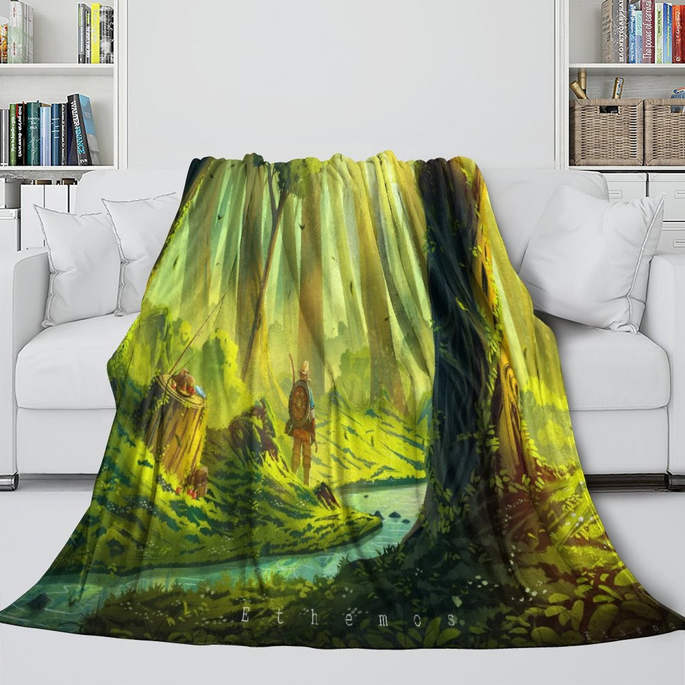 The Legend of Zelda Blanket Flannel Fleece Throw Room Decoration (Online Order Only)