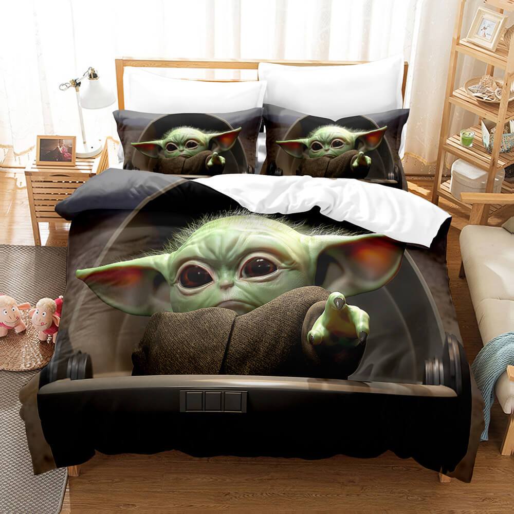 The Mandalorian Baby Yoda Bedding Set Duvet Cover Sets (Online Order Only)